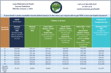 Chart Showing Iowa Medicaid Income Guidelines