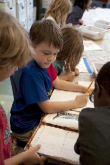 Elementary students back to school.