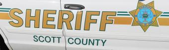 Side of a Scott County Sheriff vehicle.