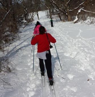 Snow skiing