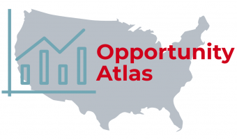 image of united states, a graph, and text: opportunity atlas