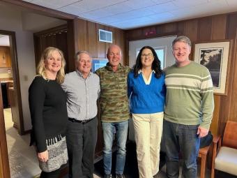 Group pic of the Conservation Board, from left to right: Amy Murphy, Richard Mohr, Douglas Grenier, Diane Lindaman, Mark Phiipps