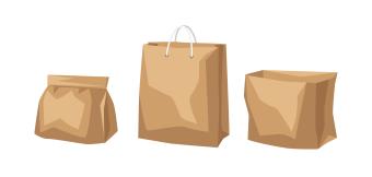 Set of 3 paper bags