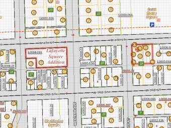 View of area of scott county parcel map.