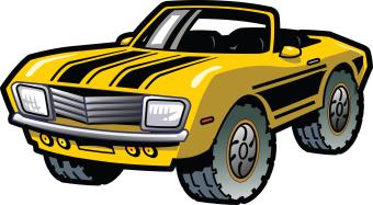 yellow Convertible illustration