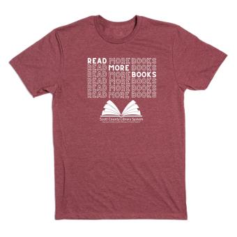 This is a shirt that says Read More Books