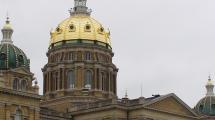 Iowa State Capitol building dome.